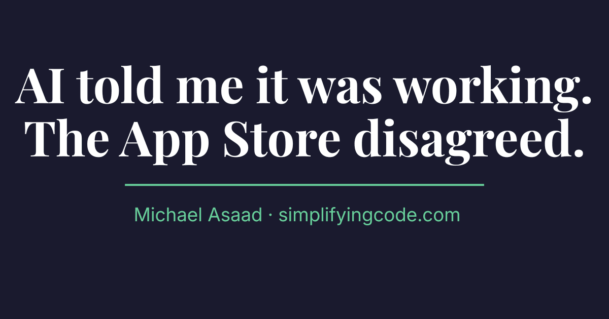 I Shipped Code I Didn't Fully Understand. Here's How I'm Thinking About That.